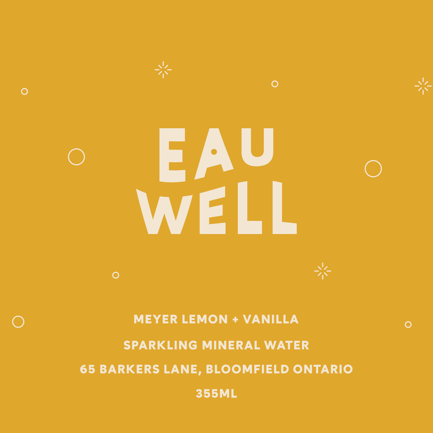 SPARKLING WATER: MEYER LEMON + VANILLA