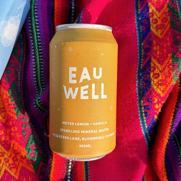 EAU WELL MEYER LEMON + VANILLA, SPARKLING WATER