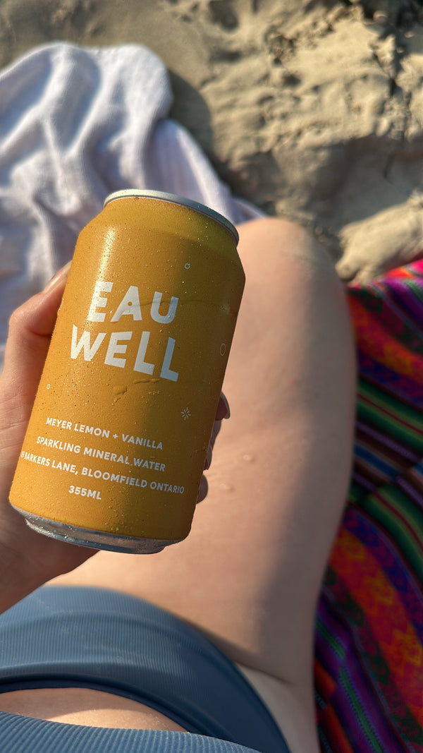 EAU WELL MEYER LEMON + VANILLA, SPARKLING WATER