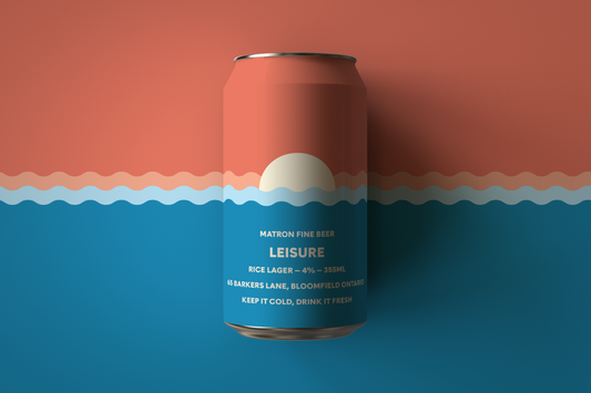 LEISURE RICE LAGER, 355mL
